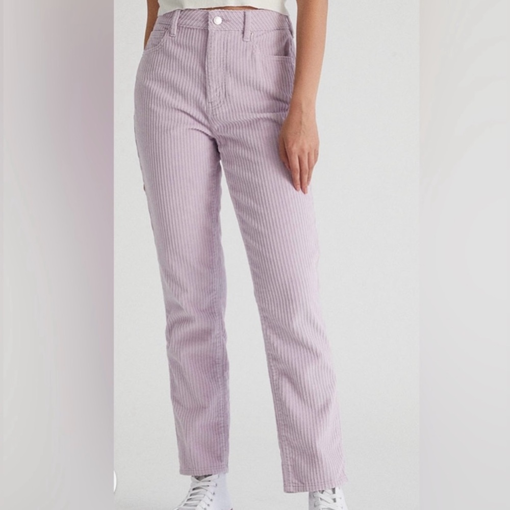 Pacsun Corduroy Purple Mom Jeans Size 26 - Picture 1 of 10